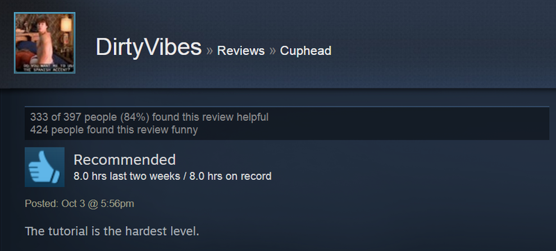Illustration for article titled Cuphead, As Told By Steam Reviews